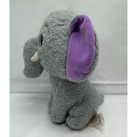 Dusty Li'L Peepers Elephant Russ Plush Stuffed Animal Purple 9" Big eyes - Picture 2 of 5